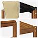 Set di divani da esterno con cuscino 6 pcs Naturale e Beige - Foto miniatura 7