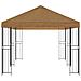 Gazebo con pareti laterali 6 x 3 m Beige Poliestere e Acciaio - Foto miniatura 4