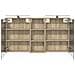 Set di Armadi da Bagno con lo scaffale 3 pcs 130 x 14,5 x 70 cm - Foto miniatura 7