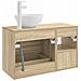 Set di mobili per il bagno 2 pcs Rovere Sonoma - Foto miniatura 5