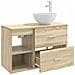 Set di mobili per il bagno 2 pcs Rovere Sonoma - Foto miniatura 6