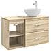 Set di mobili per il bagno 2 pcs Rovere Sonoma - Foto miniatura 1