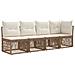 Set Divano da Giardino 12 pcs Beige polyrattan - Foto miniatura 3