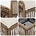 Set Divano da Giardino 12 pcs Beige polyrattan - Foto miniatura 7