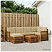Set divano sezionale con cuscino 6 pcs Naturale - Foto miniatura 2