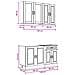 Unità Cucina PORTO 4 pcs Legno antico Legno ingegnerizzato - Foto miniatura 7