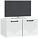 Mobile Porta TV da Muro Bianco 59,5 x 31 x 30 cm - Foto miniatura 3
