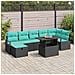 Set Divano da Giardino 8 pz polyrattan - Foto miniatura 2