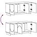 Supporto TV 90 x 34.5 x 40 cm Legno antico Legno ingegnerizzato - Foto miniatura 9