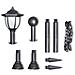 Set Lampioncino Solare A Led Con Catena 2 Lampade Pali - Foto miniatura 3