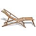 Sedia a Sdraio da Esterno con Poggiapiedi in Bambù - Foto miniatura 3