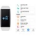 Dfit Bracciale Smart Sports Bianco, Impermeabile, contapassi, Cardiofrequenzimetro, bluetooth 4.0, apps Per Ios + Android - Foto miniatura 2