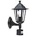 Luce Da Parete Esterna Con Sensore Laterna 4 60 W Nero 22469 - Foto miniatura 1
