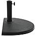 Base Per Parasole Semicircolare In Poliresina 15 Kg Nero - Foto miniatura 5