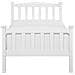 Letto Singolo In Legno In Color Bianco, 90x200cm Giverny - Foto miniatura 13