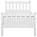 Letto Singolo In Legno In Color Bianco, 90x200cm Giverny - Foto miniatura 6