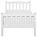 Letto Singolo In Legno In Color Bianco, 90x200cm Giverny - Foto miniatura 7
