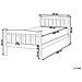 Letto Singolo In Legno In Color Bianco, 90x200cm Giverny - Foto miniatura 15