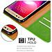 Custodia Compatibile Con Lg X Power 2 In Verde Erbe - Coperchio Protettiva Con Chiusura Magnetica, Funzione Stand E Tasca Per Le Carte - Foto miniatura 4