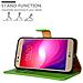 Custodia Compatibile Con Lg X Power 2 In Verde Erbe - Coperchio Protettiva Con Chiusura Magnetica, Funzione Stand E Tasca Per Le Carte - Foto miniatura 5