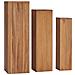 Set Di Piedistalli Per Piante 3 Pz In Legno Massello Di Teak - Foto miniatura 1