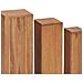 Set Di Piedistalli Per Piante 3 Pz In Legno Massello Di Teak - Foto miniatura 4