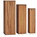 Set Di Piedistalli Per Piante 3 Pz In Legno Massello Di Teak - Foto miniatura 5