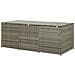Baule da Giardino in Polyrattan 180x90x70 cm Grigio - Foto miniatura 2