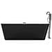 Vasca Da Bagno Freestanding Nera Hassel - Foto miniatura 12