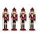 Set 1-2-4 Schiaccianoci Soldatino Accessorio Decorativo Ornamenti Natale 18 Cm 4 Pezzi Schiaccianoci - Foto miniatura 1