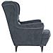 Poltrona Grigio Scuro In Velluto - Foto miniatura 5
