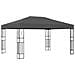 Gazebo con Stringa di Luci LED 3x4 m in Tessuto Antracite - Foto miniatura 2