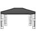 Gazebo con Stringa di Luci LED 3x4 m in Tessuto Antracite - Foto miniatura 3