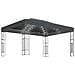 Gazebo con Stringa di Luci LED 3x4 m in Tessuto Antracite - Foto miniatura 1