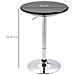 Tavolo Rotondo Da Bar Con Piano Girevole, Altezza Regolabile Con Leva A Gas E Base - Nero - Foto miniatura 4