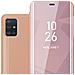 Custodia Compatibile Con Samsung Galaxy A51 / M40s In Kunzit Rosa - Clear View Specchio Coperchio Protettivo Con Funzione Di Supporto Protezione A 360 Gradi - Foto miniatura 1