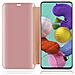 Custodia Compatibile Con Samsung Galaxy A51 / M40s In Kunzit Rosa - Clear View Specchio Coperchio Protettivo Con Funzione Di Supporto Protezione A 360 Gradi - Foto miniatura 3