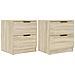 Comodini 2 Pz Rovere Sonoma In Legno Multistrato - Foto miniatura 1
