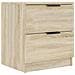 Comodini 2 Pz Rovere Sonoma In Legno Multistrato - Foto miniatura 2