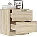 Comodini 2 Pz Rovere Sonoma In Legno Multistrato - Foto miniatura 6