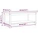 Tavolino da Salotto Grigio 110x55x45 cm Legno Massello di Pino - Foto miniatura 2