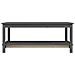 Tavolino da Salotto Grigio 110x55x45 cm Legno Massello di Pino - Foto miniatura 5