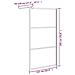 Parete Doccia Walk In 115x195cm Vetro Semi Smerigliato Esg Nero - Foto miniatura 4