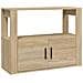 Credenza Rovere Sonoma 80x30x60 Cm In Legno Multistrato - Foto miniatura 2