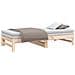 Dormeuse Estraibile 2x (75x190) cm Legno Massello di Pino - Foto miniatura 7
