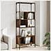 Libreria 5 Ripiani Rovere Fumo 76x33x188,5 Cm Legno Multistrato - Foto miniatura 1