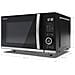 YC-QG204AE-B forno a microonde Superficie piana Microonde con grill 20 L 800 W Nero - Foto miniatura 6