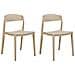 Set Di 2 Sedie Da Pranzo Beige Somers - Foto miniatura 5