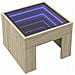 Comodino Con Led Infinity Rovere Sonoma 40x40x30 Cm - Foto miniatura 3