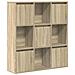 Libreria Rovere Sonoma 89x24x101,5 Cm In Legno Multistrato - Foto miniatura 2